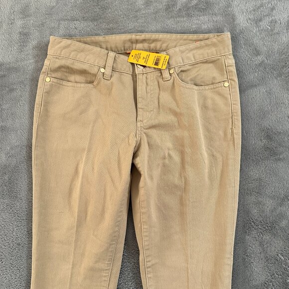 NWT Tory Burch Khaki Pants Cropped Skinny Women's size 27 4 - Picture 2 of 10